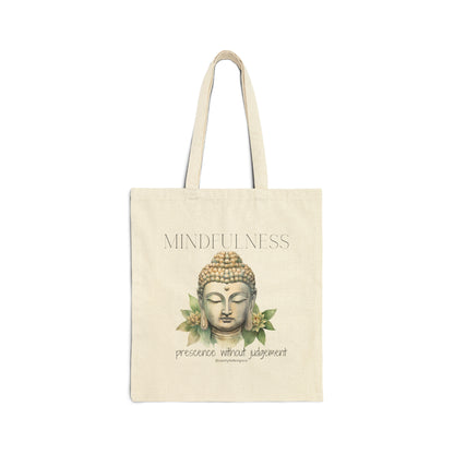 Mindfulness Tote Bag |Yoga Tote Bag | Yoga Gift| Gift For Yoga Lover| Reusable Bag| Inspirational Bag