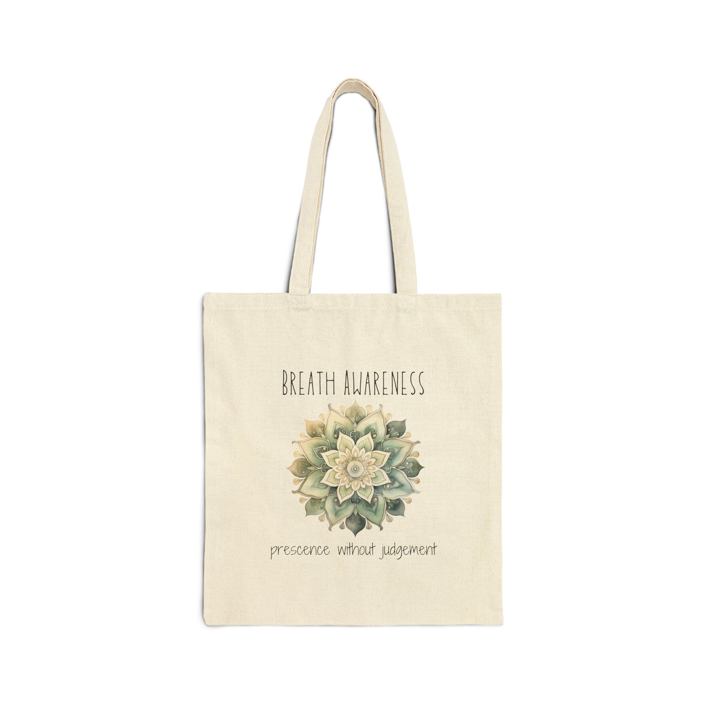 Breath Awareness Tote Bag, Yoga Tote Bag, Yoga Gift, Gift For Yoga Lover, Reusable Bag, Inspirational Bag