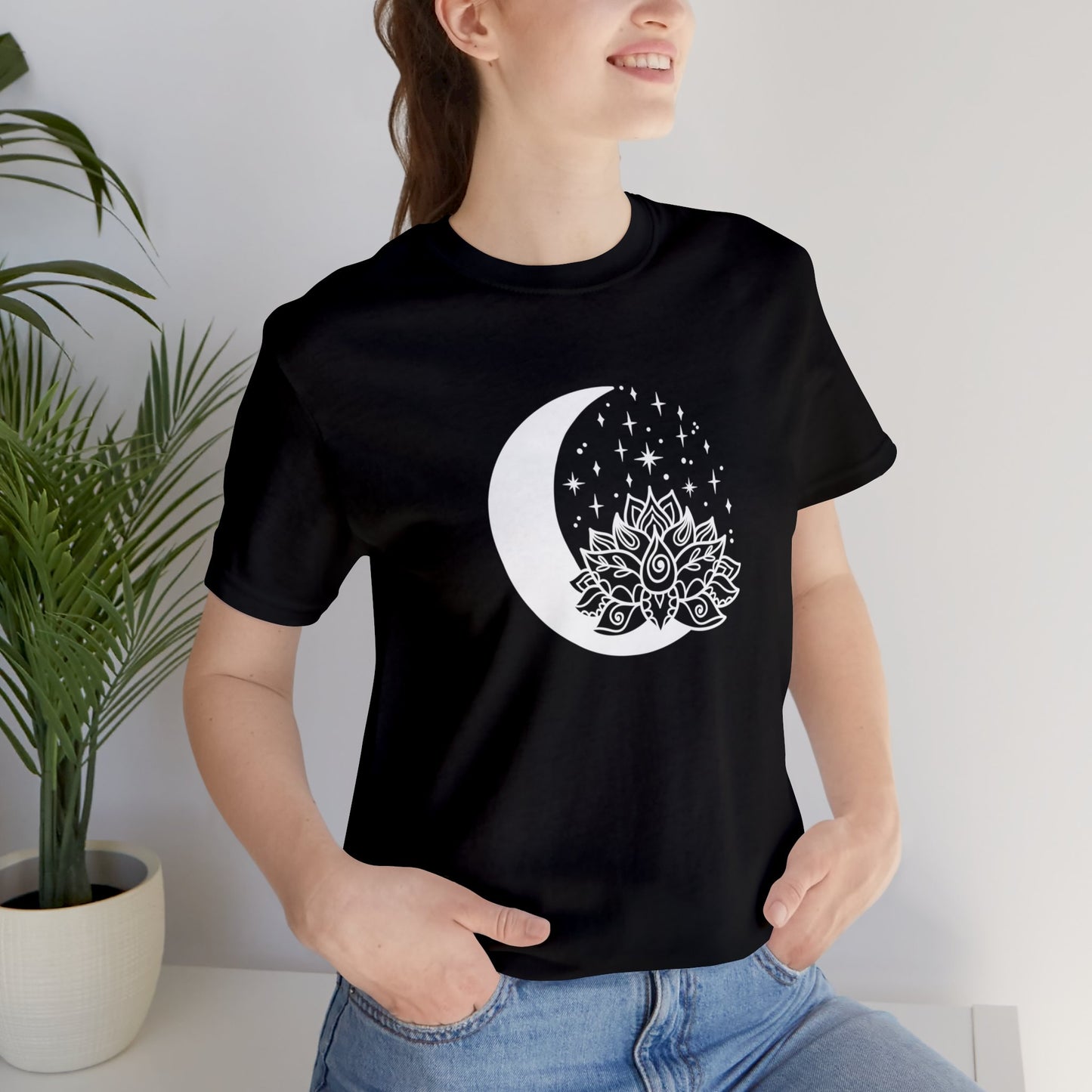 LunarLotus Starry Serenity Tee - Jersey Short Sleeve Tee