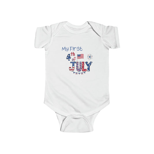 My 1st 4th of July - Fine Jersey Bodysuit