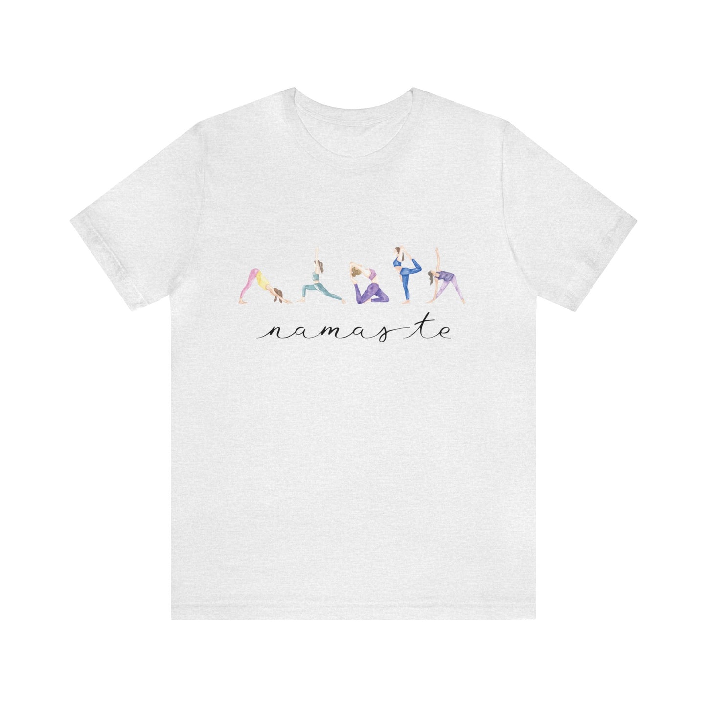 Yoga Poses - Namaste - Jersey Short Sleeve Tee