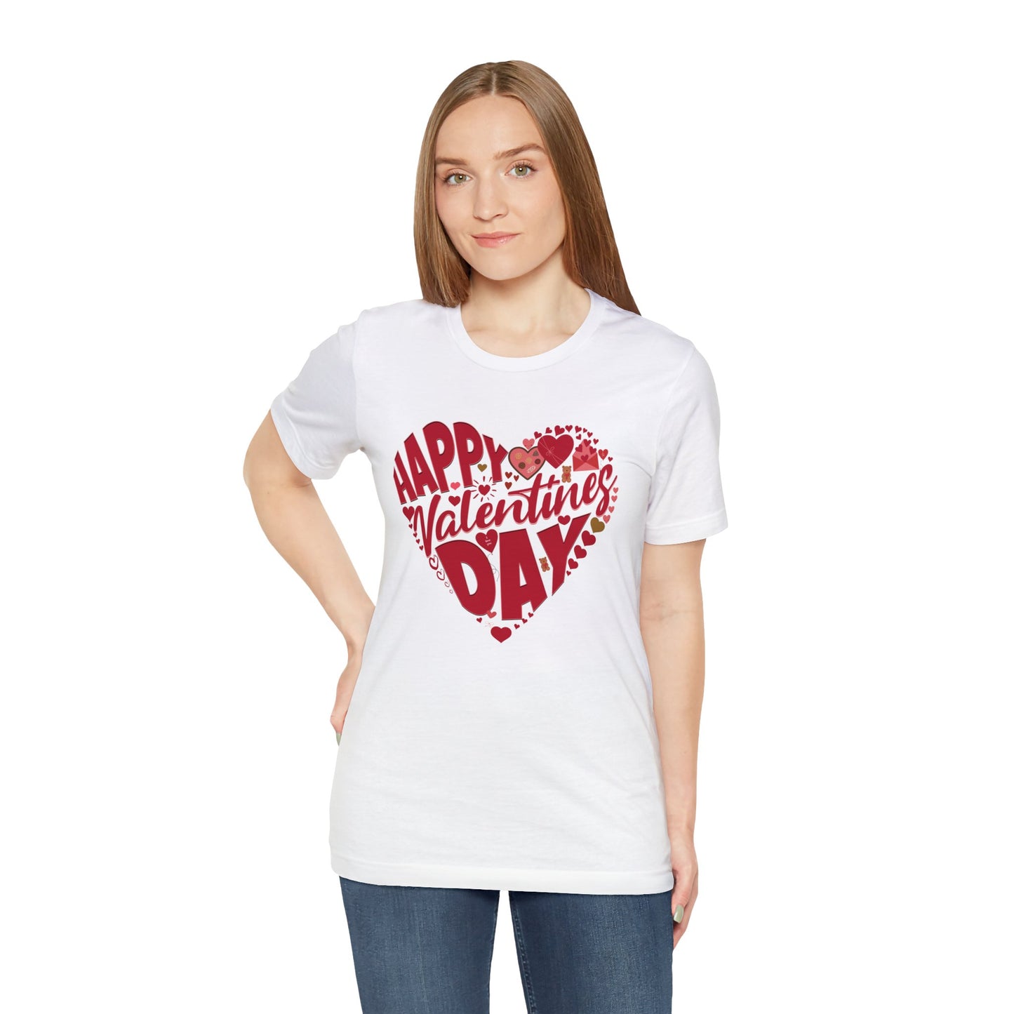 Happy Valentine's Day Shirt | Valentine's Day Tee | Short Sleeve Tee