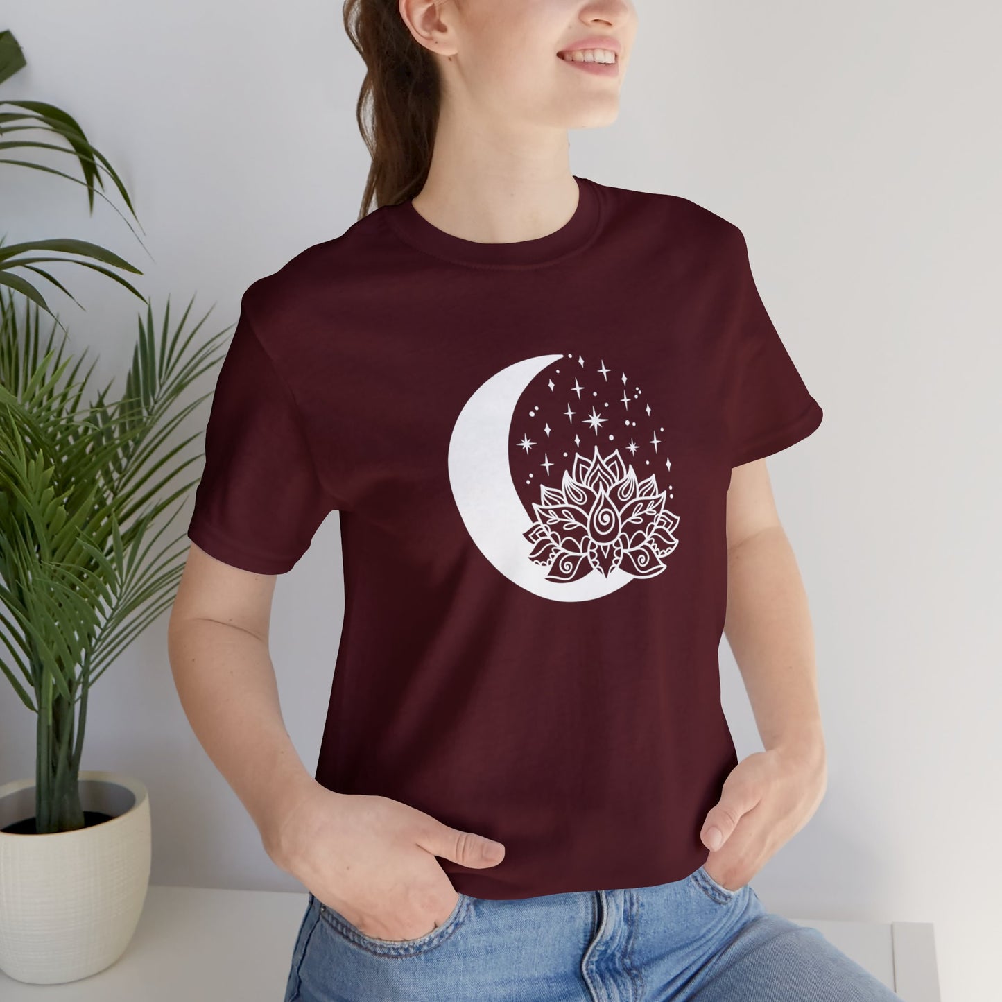 LunarLotus Starry Serenity Tee - Jersey Short Sleeve Tee