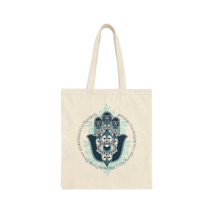 Hamsa hand - Nothing is Permanent Tote Bag | Yoga Gift | Gift For Yoga Lover | Reusable Bag