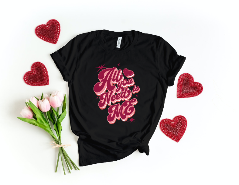 All You Need is Me Shirt | Valentine's Day Tee | Short Sleeve Tee