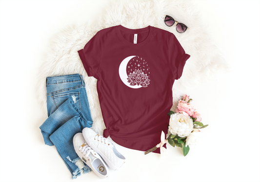 LunarLotus Starry Serenity Tee - Jersey Short Sleeve Tee