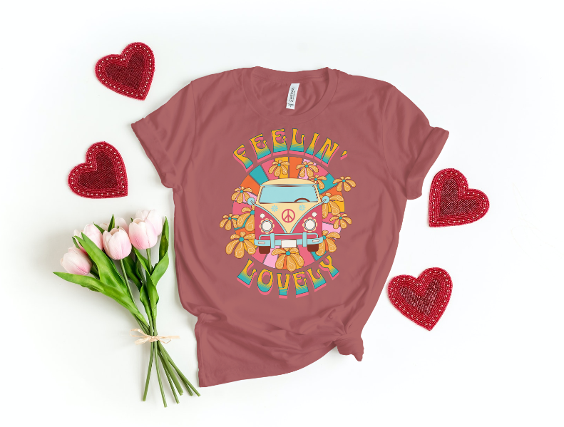 Feeling Lovely Shirt | Valentine's Day Tee | Short Sleeve Tee