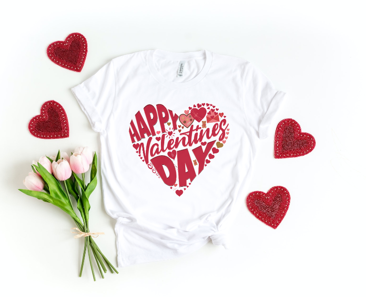 Happy Valentine's Day Shirt | Valentine's Day Tee | Short Sleeve Tee